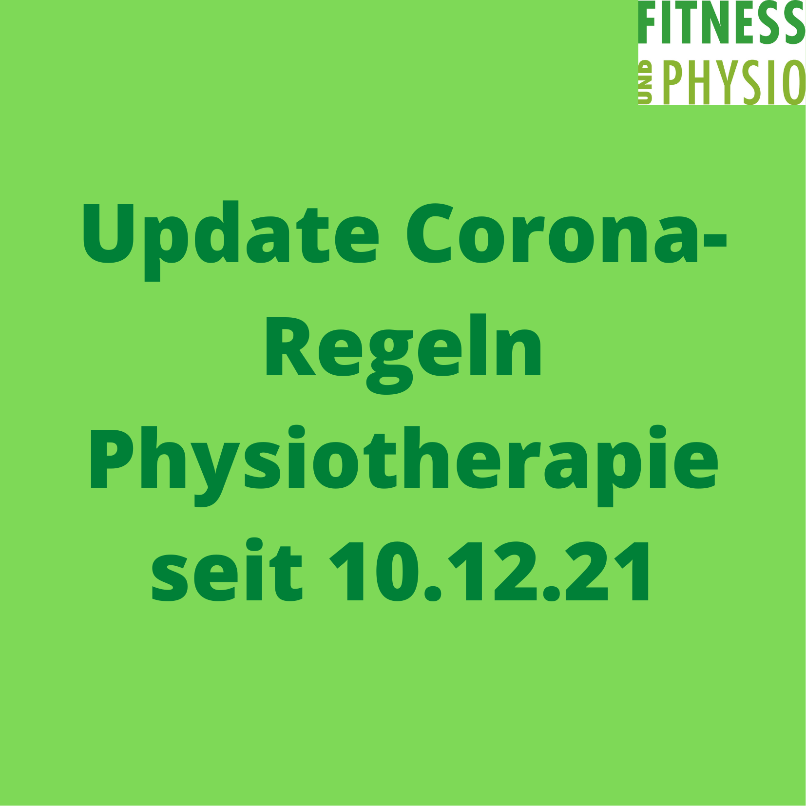 Neue Corona-Regeln im Bereich Physiotherapie